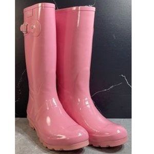 SALE, NO OTHER DISCOUNTS Daily Shoes Tall Pink Rain Boots, All Rubber, Size 7